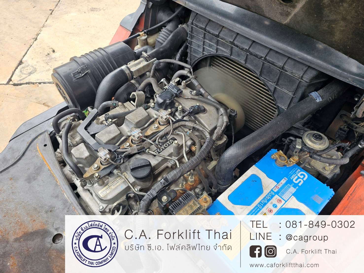ขาย รถโฟล์คลิฟท์ TOYOTA รุ่น 8-FD25 - Image 6